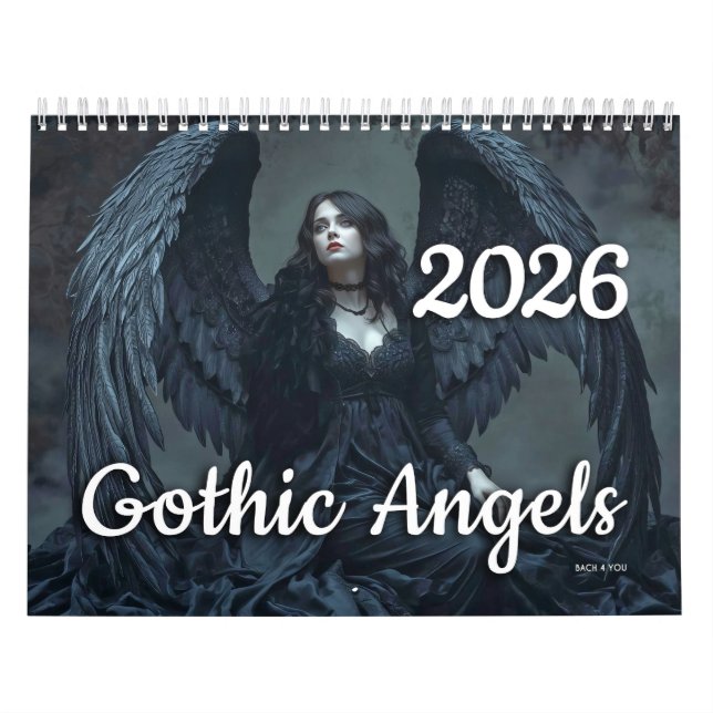 Gothic Angels 2026 Calendar Kalender (Omslag)