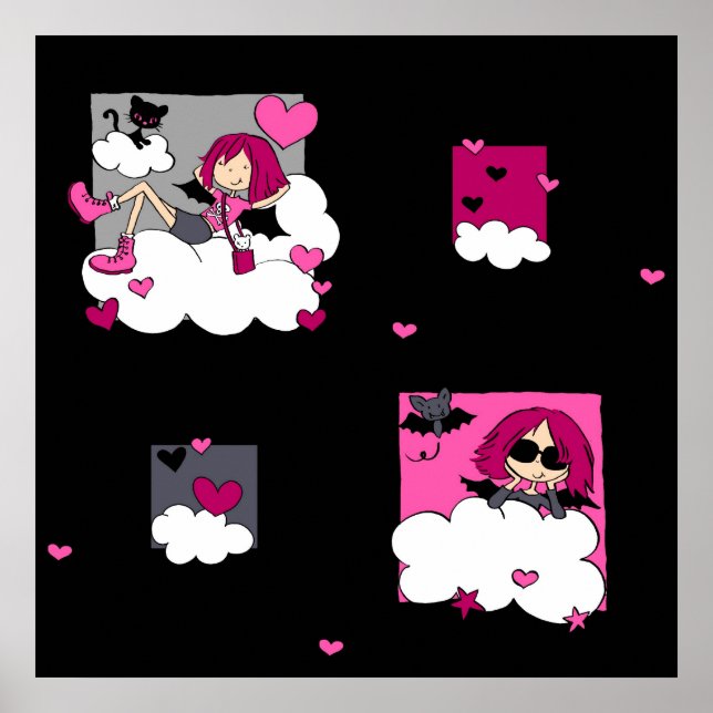 Gothic Änglar Poster (Framsidan)