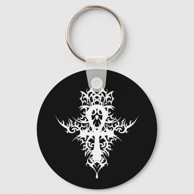 Gothic Ankh Nyckelring (Framsida)