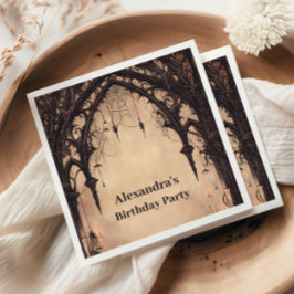 Gothic Arch Midnight Birthday Pappersservett