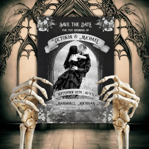 Gothic Arch Save Date Bröllop Inbjudningar