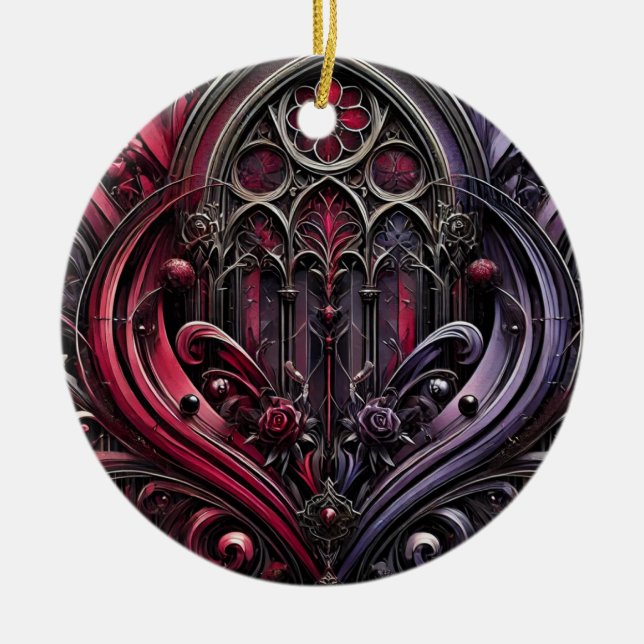 Gothic Arches Ceramic Ornament (Framsidan)