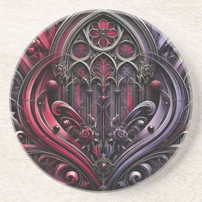 Gothic Arches Sandstone Underlägg (Framsidan)