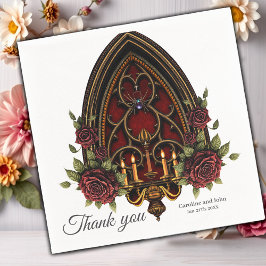 Gothic Archway med Döskallar. Pappersservett