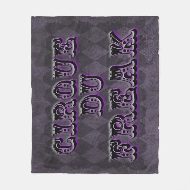 Gothic Argyle Cirque Du Freak Fleecefilt (Framsidan)