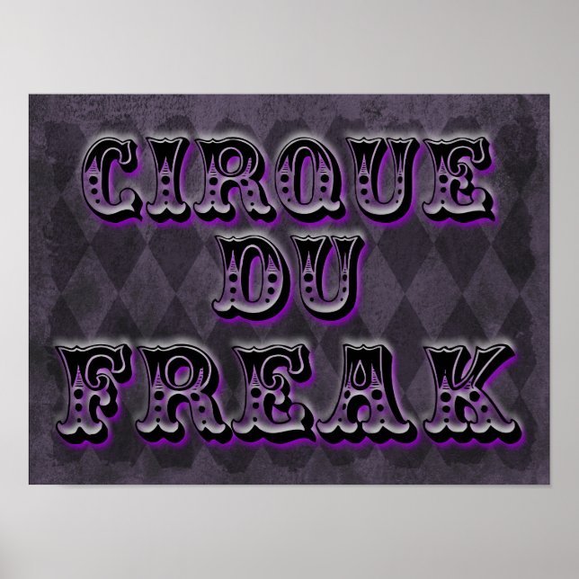 Gothic Argyle Cirque Du Freak Poster (Framsidan)