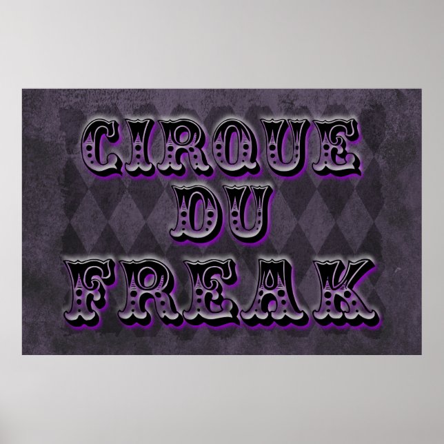 Gothic Argyle Cirque Du Freak Poster (Framsidan)