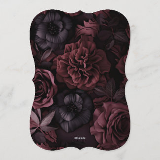 Gothic Aurelian Nightfall Wedding Invitation Inbjudningar