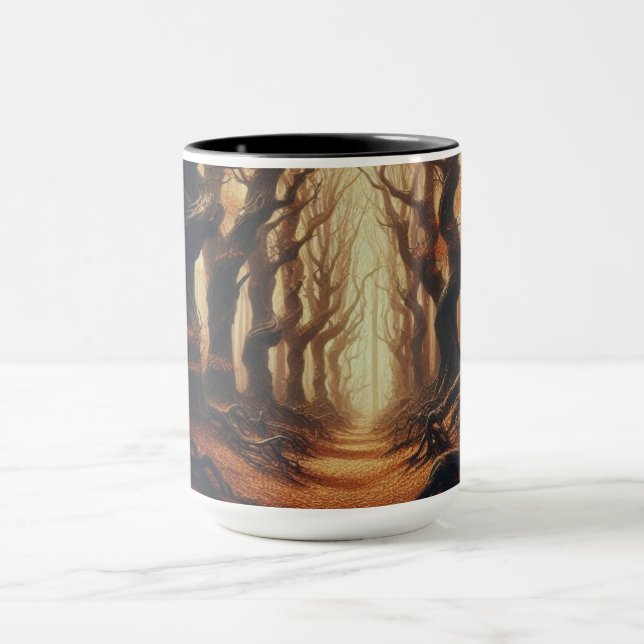 Gothic Autumn skogen Mugg (Center)