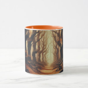 Gothic Autumn skogen Mugg