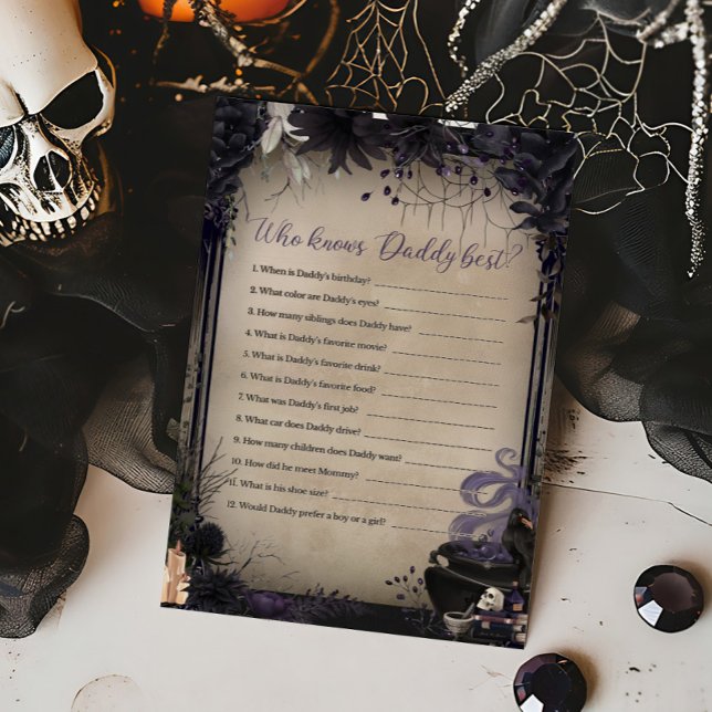 Gothic Baby andas vem vet pappa Best Game (A Baby is Brewing Baby Shower Who knows Daddy Best Game)