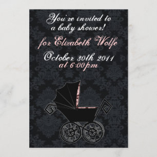 "Gothic Baby Carriage-Girl"-inbjudan Inbjudningar