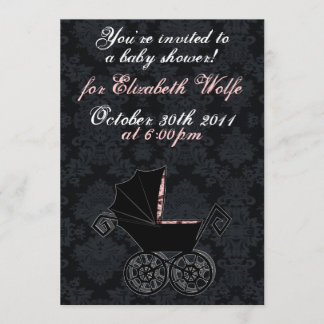 "Gothic Baby Carriage-Girl"-inbjudan Inbjudningar