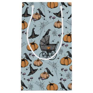 Gothic Baby Carriage Halloween Blue