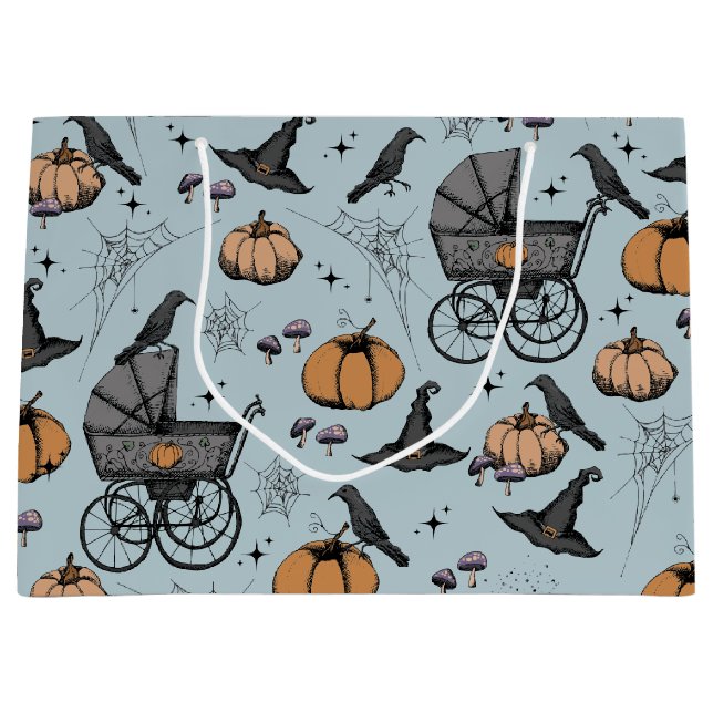 Gothic Baby Carriage Halloween Blue (Framsidan)