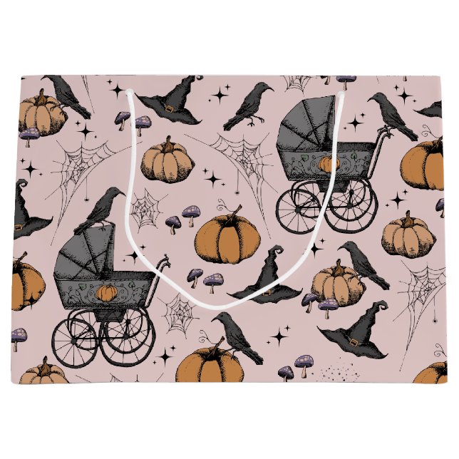 Gothic Baby Carriage Halloween Rosa (Framsidan)