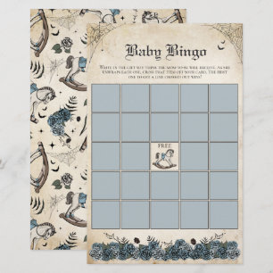 Gothic Baby Shower Rocking Horse Baby Bingo Game
