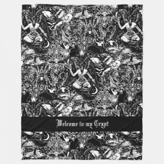 Gothic Baphomet Mörk Arts Alternative Fleecefilt