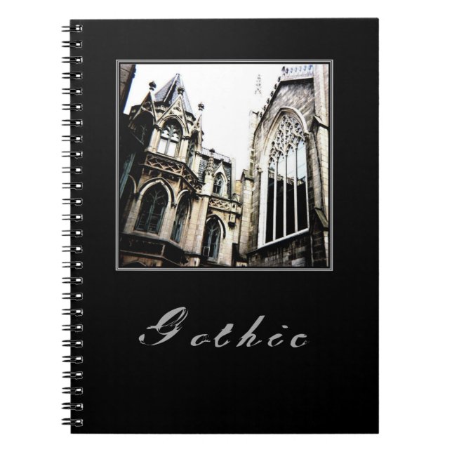 "Gothic" bärbar dator/Journal Anteckningsbok Med Spiral (Framsidan)