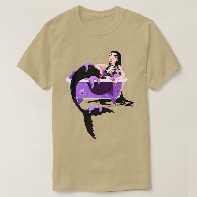 Gothic Bathbomb Sjöjungfru T Shirt (Design framsida)