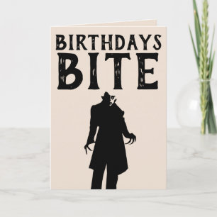GOTHIC BIRTHDAY VAMPIRE GREETING CARD KORT