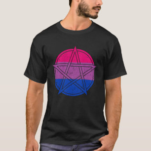 Gothic Bisexual Pride Wicca Witchcraft Petagram SA T Shirt