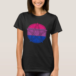 Gothic Bisexual Pride Wicca Witchcraft Petagram SA T Shirt