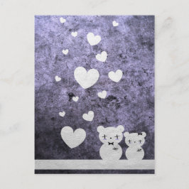 Gothic björn kärlek - vykort