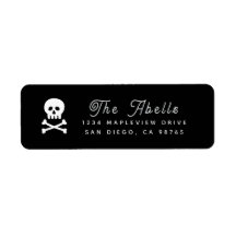 Gothic Black and White Skull