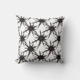 Gothic Black and White Thistle Mönster Halloween Kudde