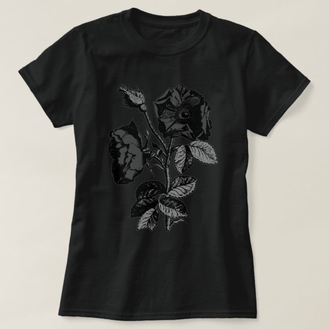 Gothic Black Antique Ro T-shirt (Design framsida)