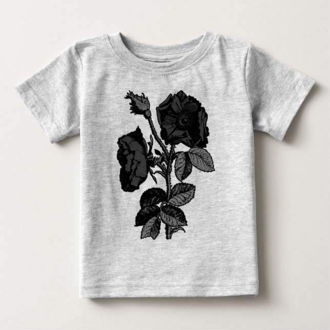 Gothic Black Antique Ro T-shirt (Framsida)