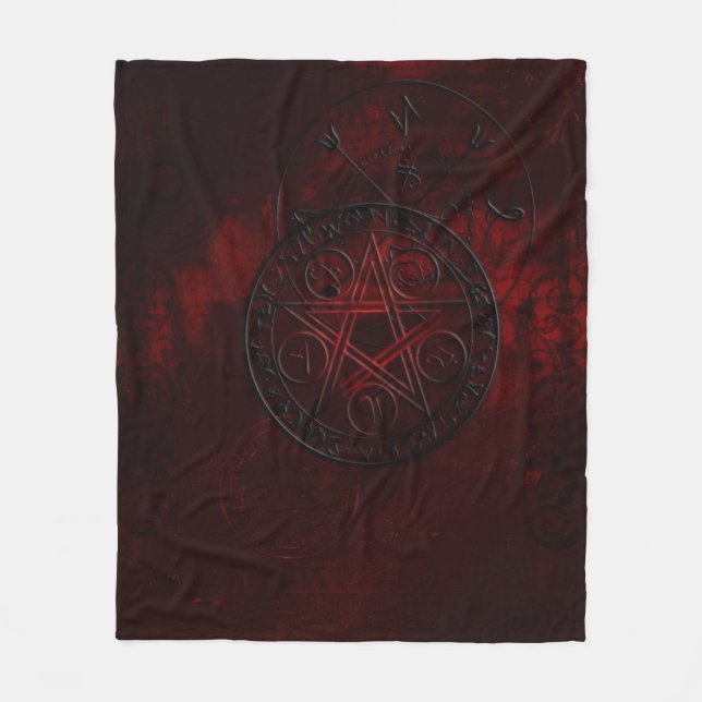 Gothic Black Magic Sälar Fleecefilt (Framsidan)