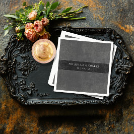 Gothic Black Raven & Black Ro Bröllop Pappersservett