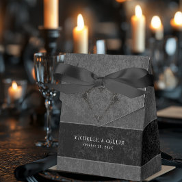 Gothic Black Raven & Black Ro Bröllop Presentaskar