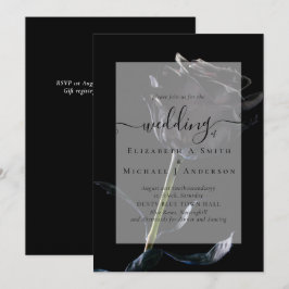 Gothic Black Ro Goth Wedding Bjud in