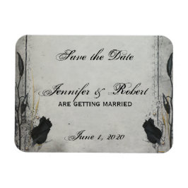 Gothic Black Ro Trellis Spara datum Magnet