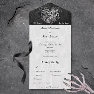 Gothic Black & White Skeleton par Middag