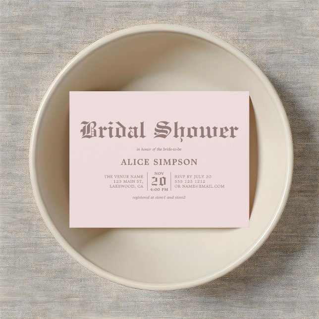 Gothic Blackletter Beige-Möhippa Vykort (Skapare uppladdad)