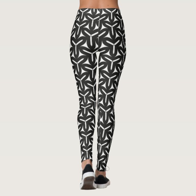 Gothic Blades Mönster Leggings (Baksida)