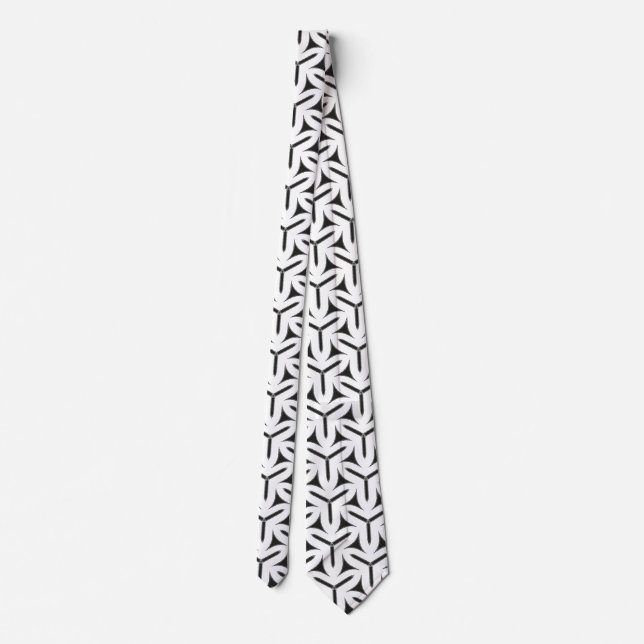 Gothic Blades Mönster Neck Tie Slips (Baksida)