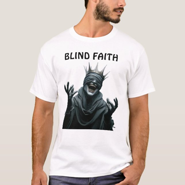Gothic Blind Faith Mörk Fantasy T-Shirt (Framsida)