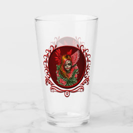 Gothic Blommar, ro ängel. Glaskopp