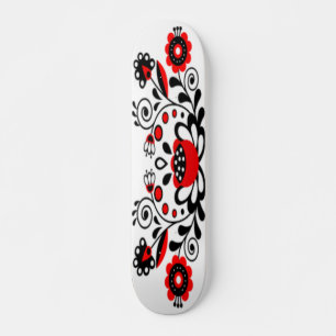 Gothic Blommigt Artwork Mini Skateboard Bräda 18,5 Cm