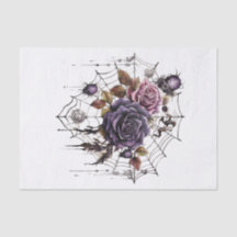 Gothic Blommigt Cobweb för Decoupage