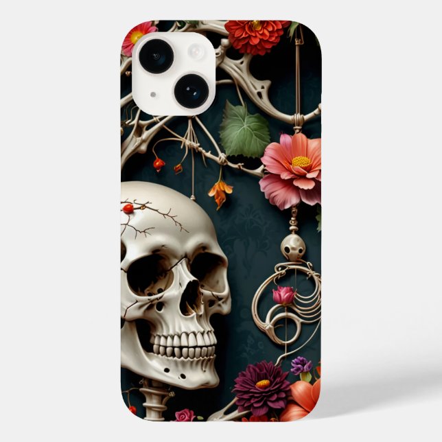 Gothic Blommigt Harmony Phone Case (Baksida)