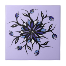 Gothic Blommigt Mandala Monsters och Teeth