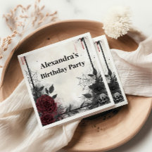 Gothic Blood Roses Birthday