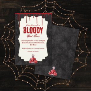 Gothic Bloody Halloween fest Inbjudningar