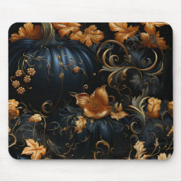 GOTHIC BLUE HALLOWEEN PUMPKINS GULA BLOMMOR MUSMATTA